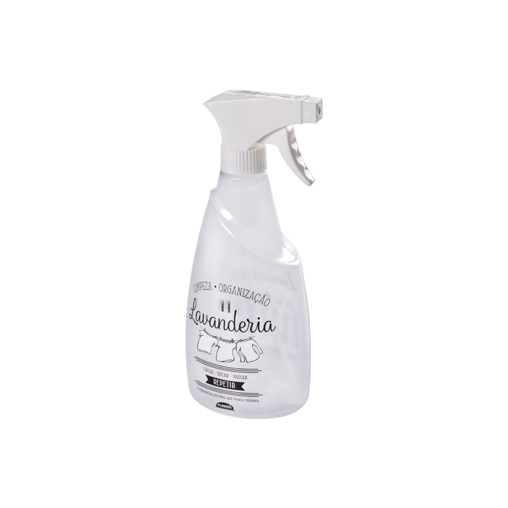 Borrifador Plástico PET 580ml Plasútil Multiuso Decorado BPA Free