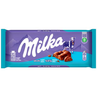 Chocolate ao Leite Bubbly Milka 90g Aerado