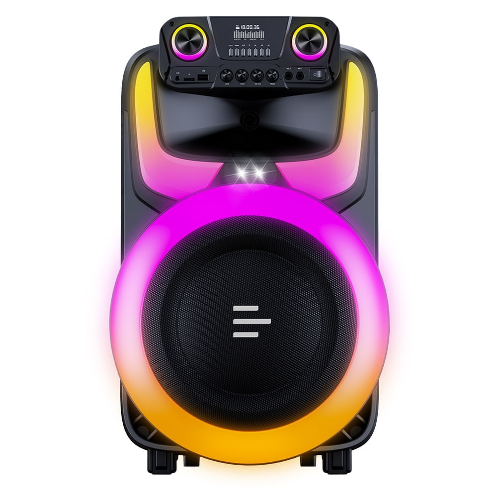 Caixa de Som Portátil Bluetooth Pulse Burst 2 600W SP408 12" Bivolt Preta