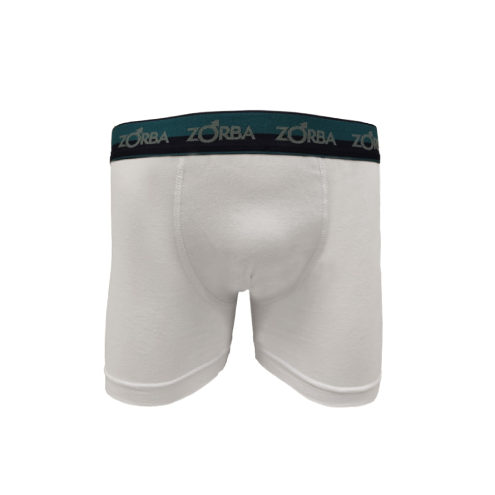 Cueca Boxer Masculina Zorba Max 702 Algodão Branco GG