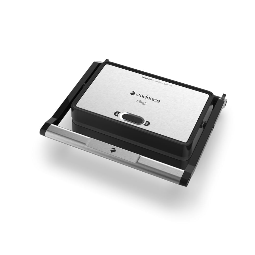 Grill Elétrico Antiaderente Cadence Click GRL200 1200W Inox 110V