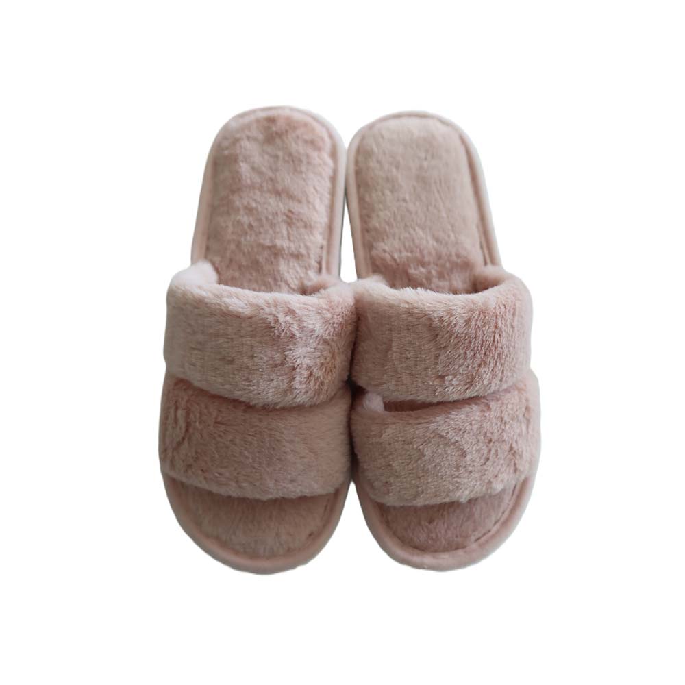 Pantufa Feminina Faixa Dupla Rosa Basic+ Nº 37/38