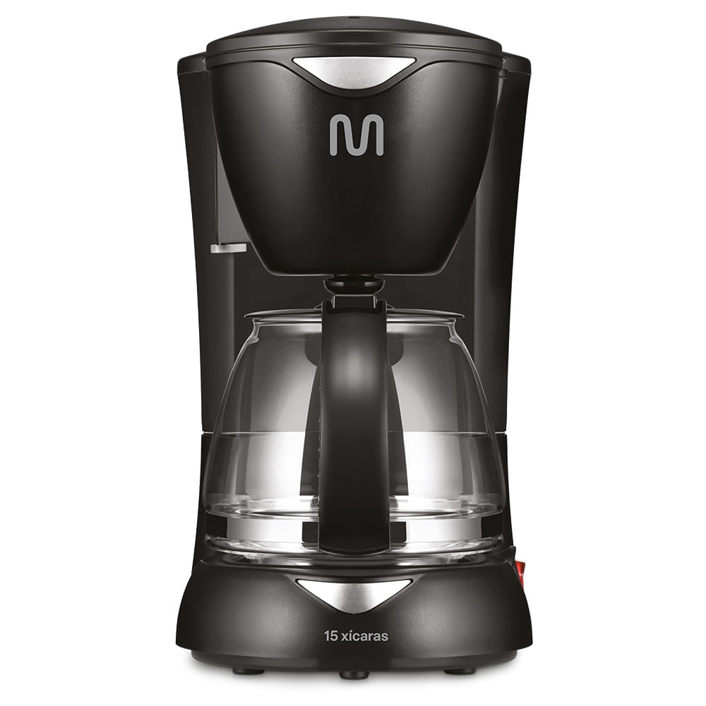Cafeteira Elétrica Multilaser 15 Xícaras 550W Preto 110V Filtro Reutilizável Placa Aquecedora