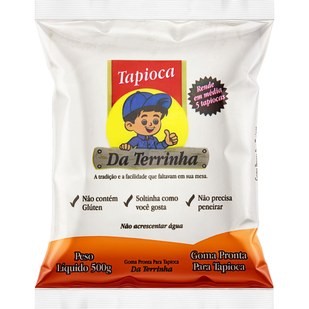 Goma de Mandioca Tradicional Da Terrinha 500g Sem Glúten