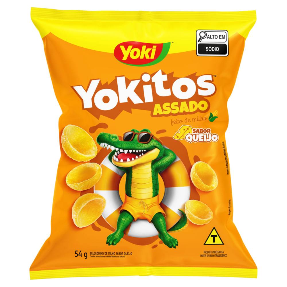 Salgadinho de Milho Conchinha Queijo Yokitos Yoki 54g