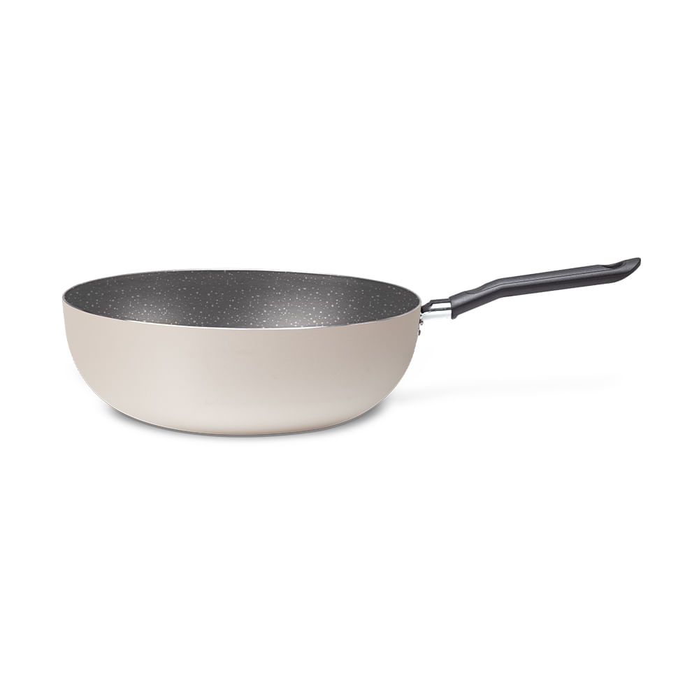 Wok Alumínio 28cm 4,1L Brinox Antiaderente Ceramic Life