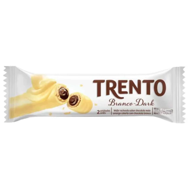 Trento Wafer Chocolate Branco 29g Display 16un
