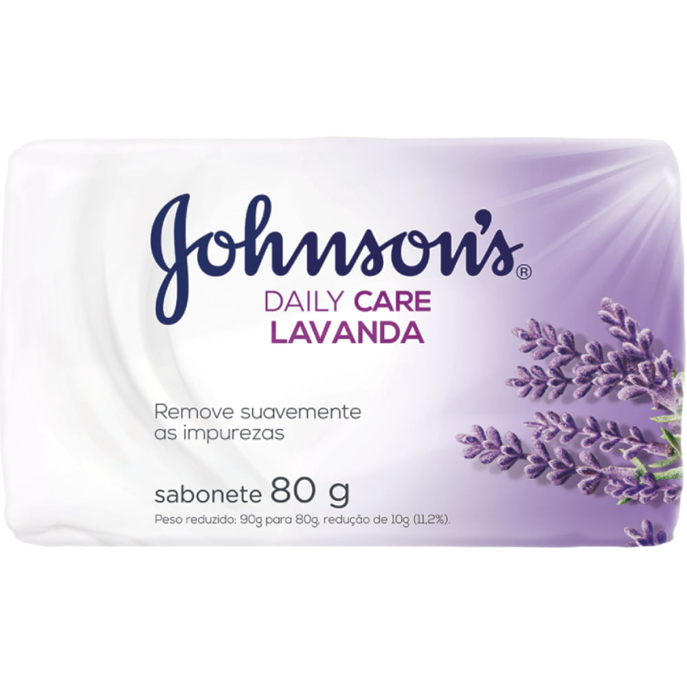 Sabonete Hidratante Johnson's Daily Care Lavanda e Alecrim 80g