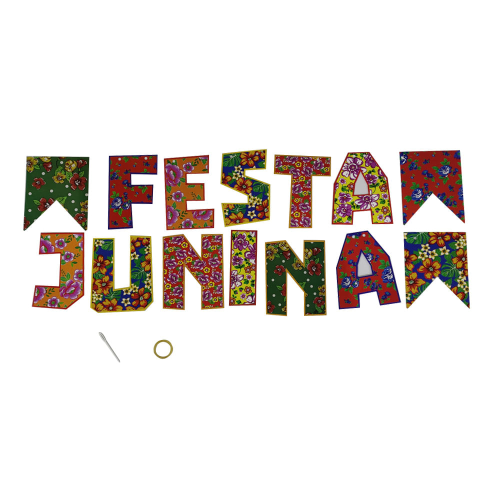 Faixa Decorativa Festa Junina Viva São João Festive J250964 Papel 5m