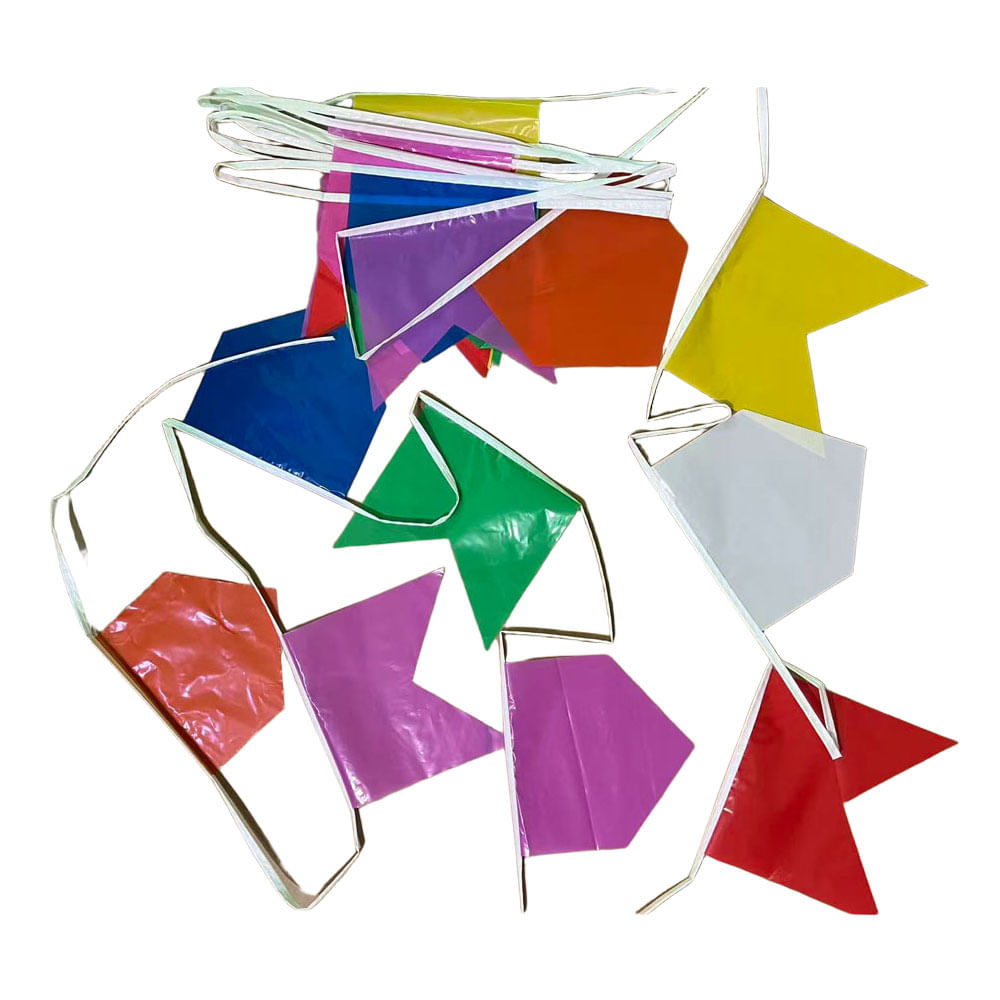 Kit Bandeira Festa Junina Festive 10m Polietileno 24 Unidades