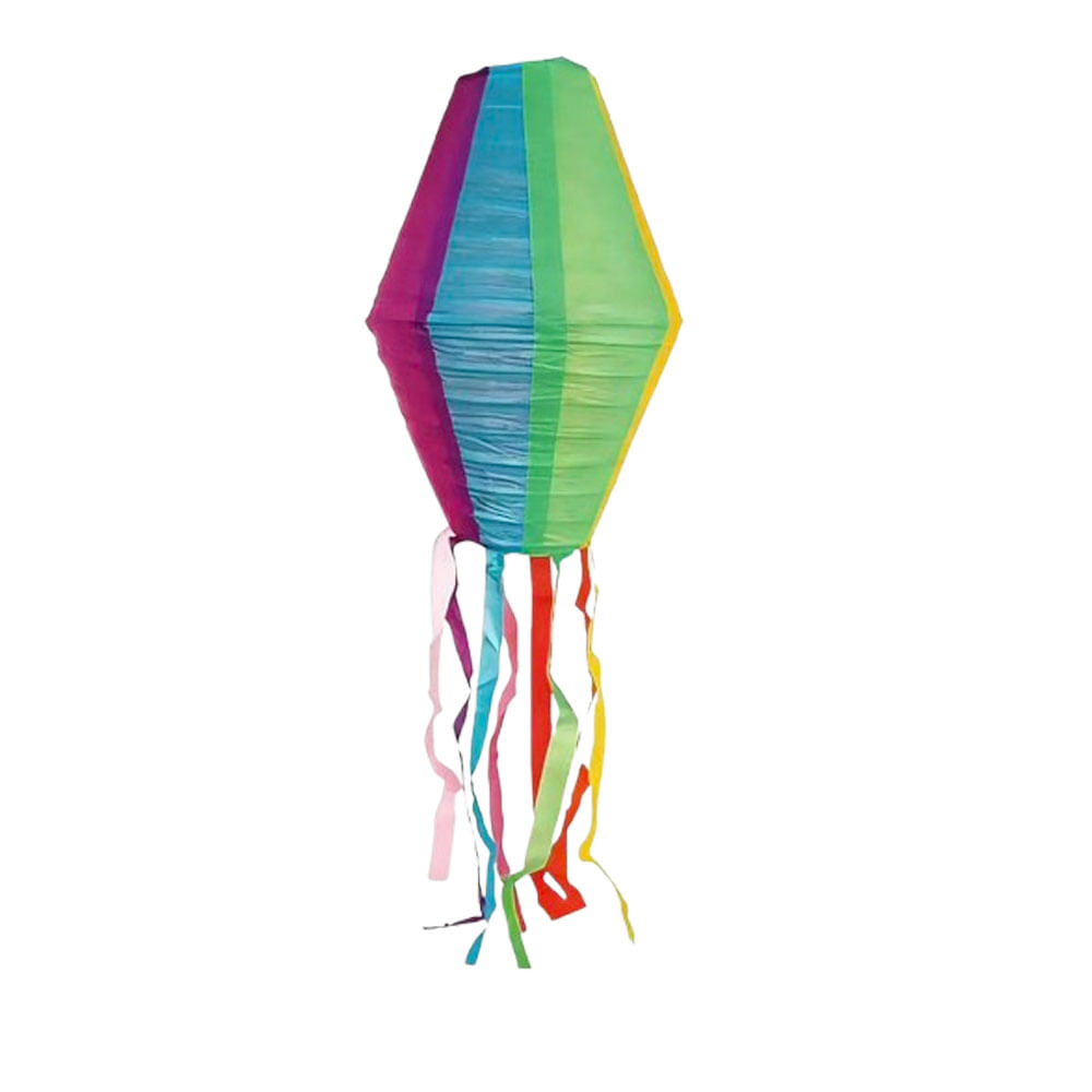 Balão Decorativo Festa Junina Hexagonal Festive Papel e Ferro 30cm