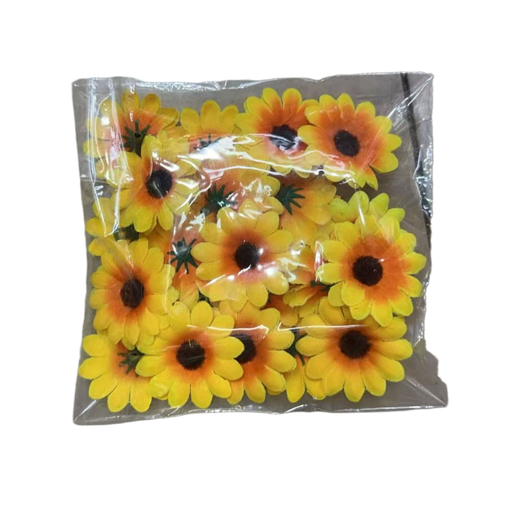 Conjunto de Mini Girassol Festive FJ250113 Poliéster 3cm 20 Unidades