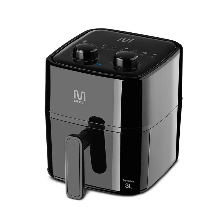 Fritadeira Elétrica Air Fryer Multi GO250/51 3L 1200W 220V Antiaderente Preta