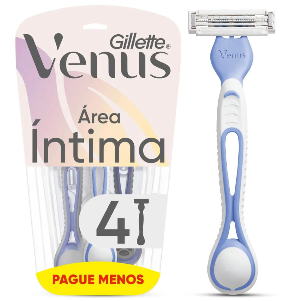 Aparelho de Barbear Intima Gillette Venus Pele Delicada Branco