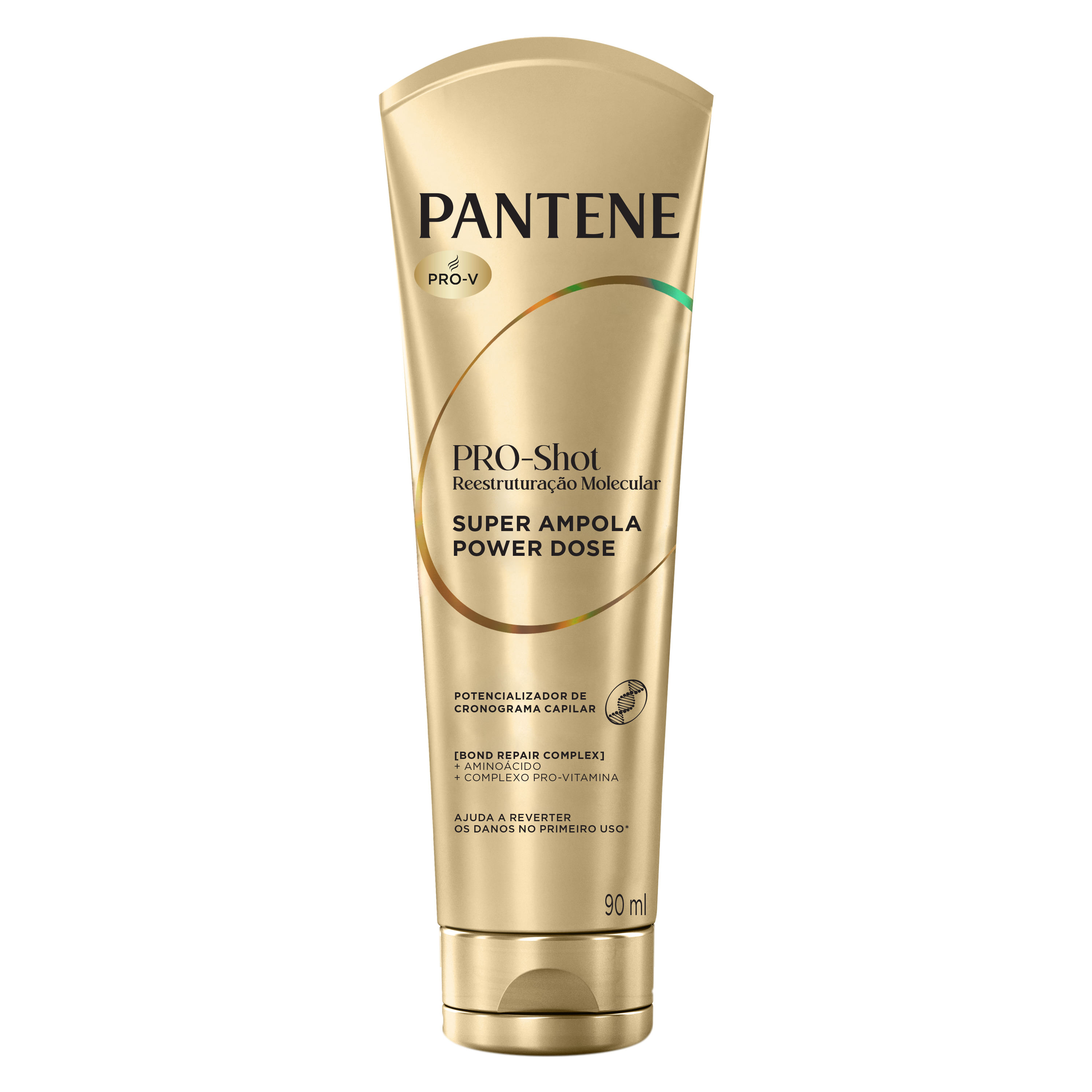 Ampola Capilar Reestruturação Molecular 90ml Pantene Pro-Shot Reparação Danos Extremos