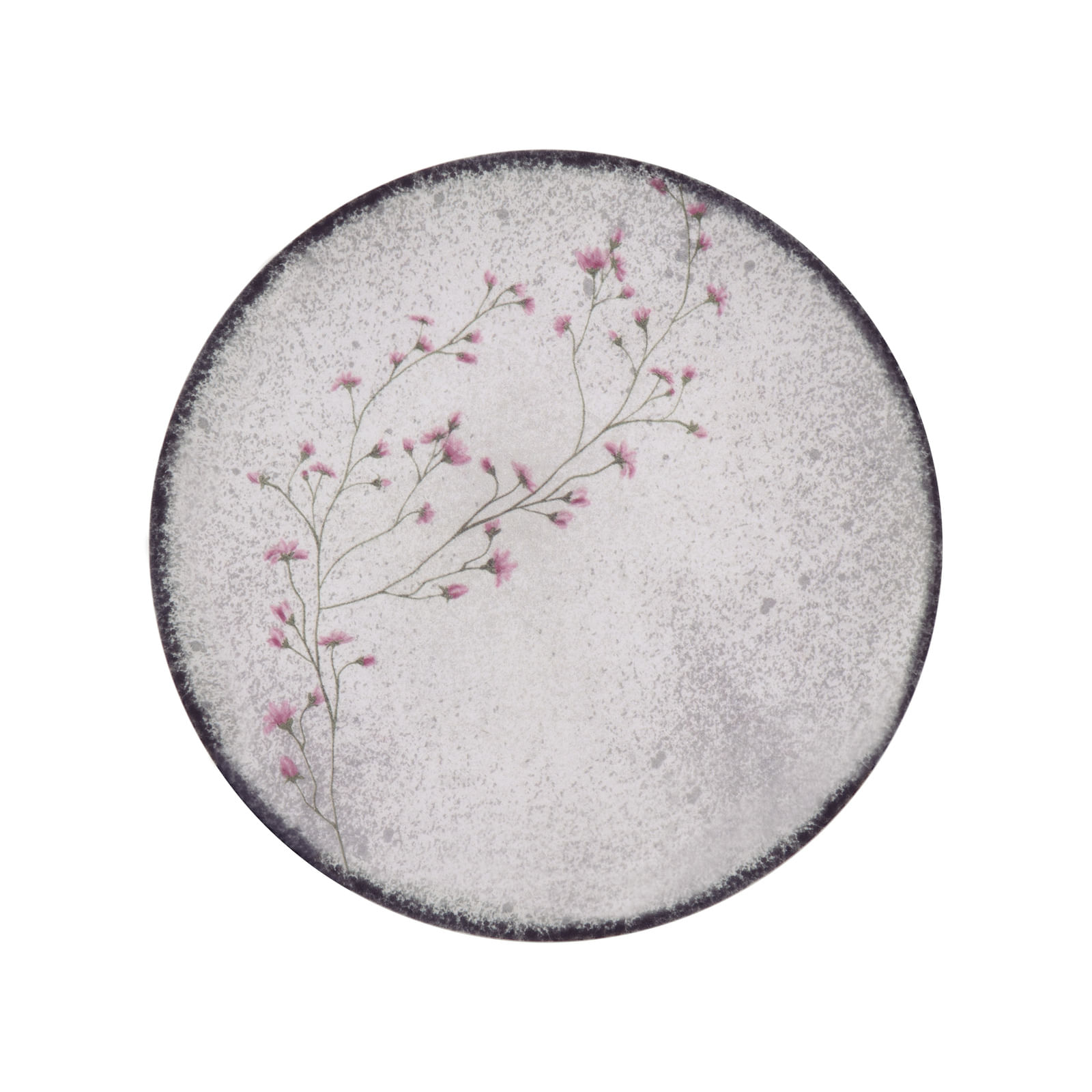 Prato Raso Porcelana 25cm Tramontina Floralis Decorado
