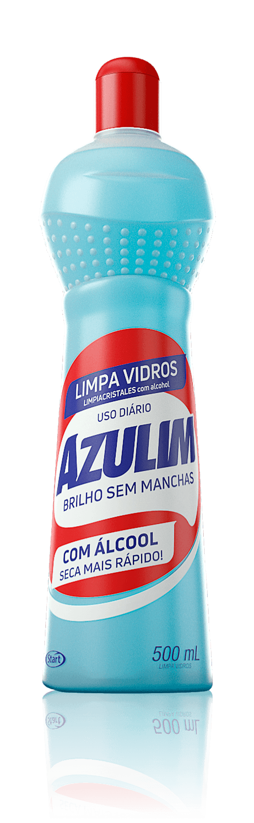 Limpa Vidros com Álcool e Silicone Azulim Líquido 500ml