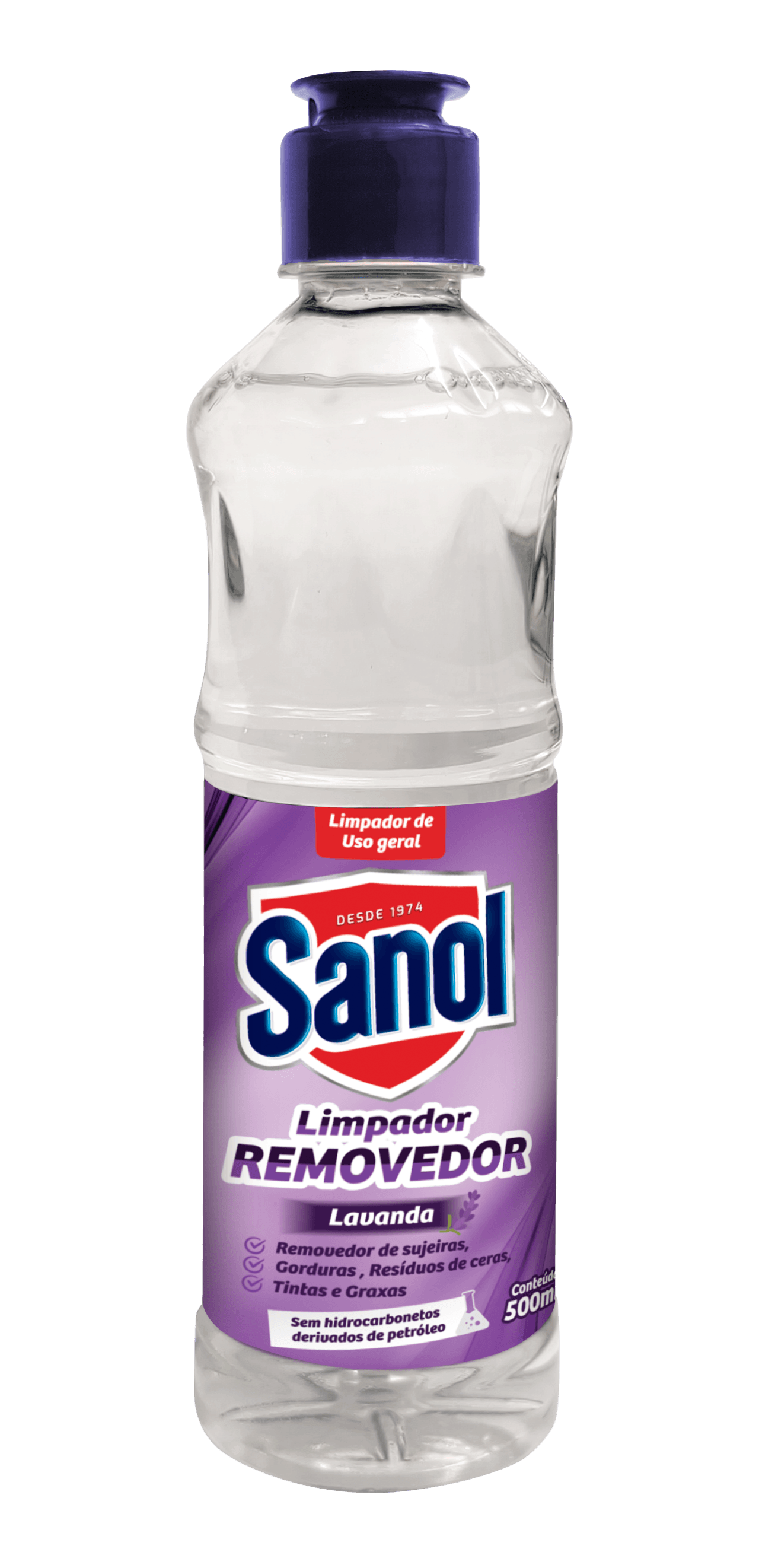 Limpador Removedor Multiuso Sanol 7 em 1 Líquido Lavanda 500ml