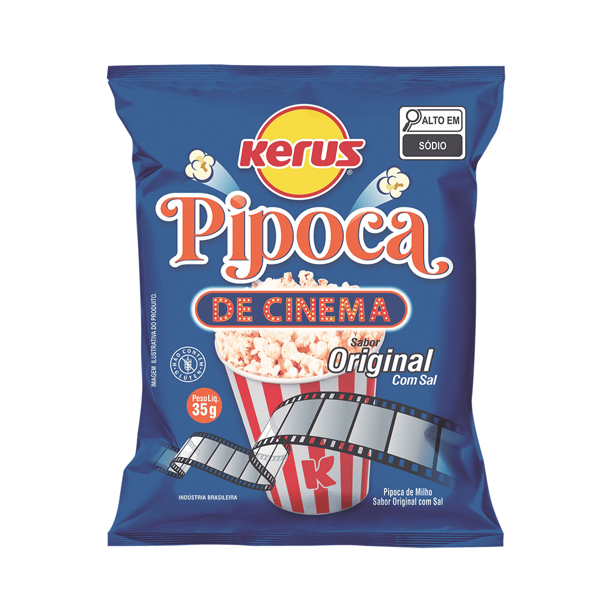 Pipoca Pronta Original Kerus 35g Crocante