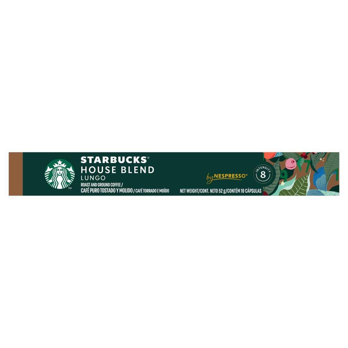 Café Cápsula Lungo House Blend Starbucks 10 unidades 52g Arábica