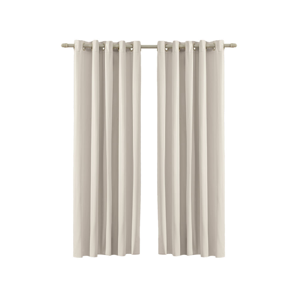 Cortina Corta-Luz Ilhós Branco Bella Janela 2x1,6m