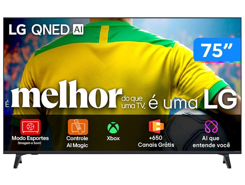 Smart TV 4K LG QNED 75" 75QNED73ASA WebOS 25