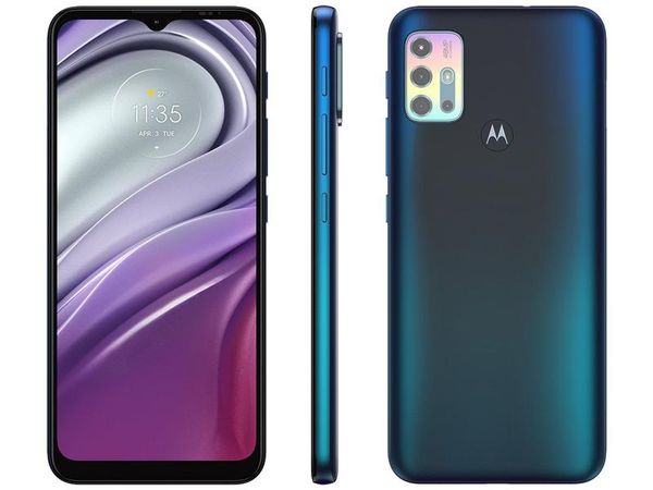 Smartphone Motorola Moto G20 128GB Verde 4G 4GB RAM Tela 6,5” Câm. Quadrupla + Câm Selfie 13MP