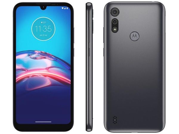 Smartphone Motorola Moto E6S 32GB Cinza Titanium 4G Octa-Core 2GB RAM 6,1” Câm. Dupla + Selfie 5MP