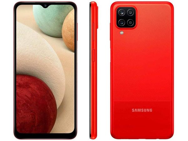 Smartphone Samsung Galaxy A12 64GB Vermelho 4G