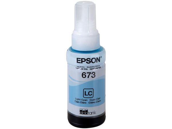 Garrafa de Tinta Epson T673520-AL Ciano Claro Original Refil