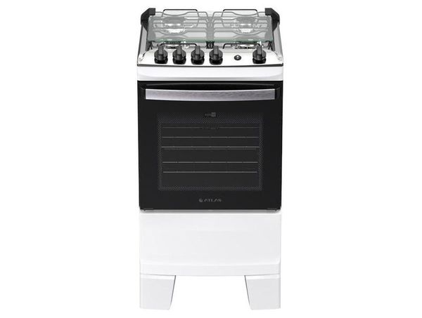 Fogão Elétrico 4 Bocas Atlas Branco Agile