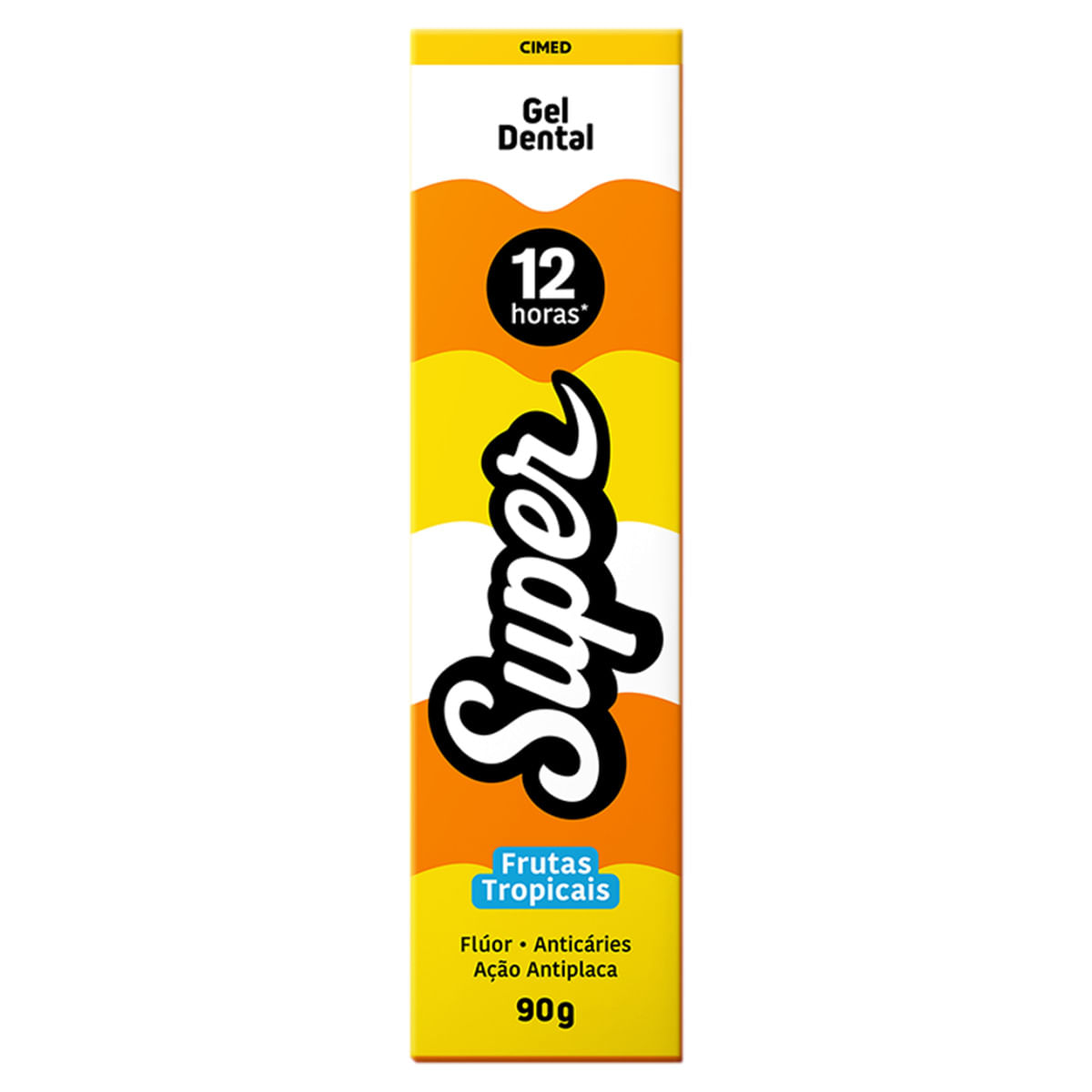 Gel Dental Proteção 12 Horas Cimed Super Frutas Tropicais 90g