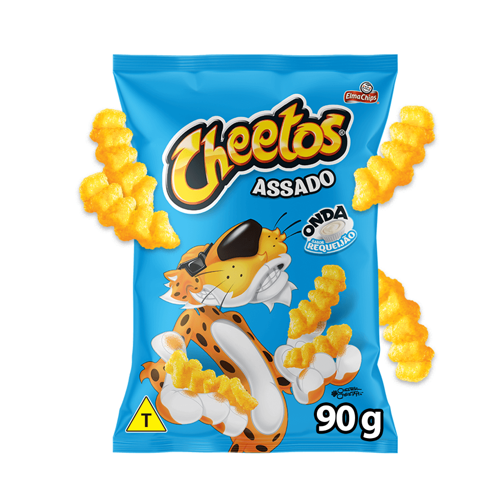Salgadinho de Milho Requeijão Cheetos Elma Chips 90g Assado