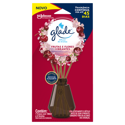 Odorizante de Ambiente Difusor de Aromas Glade Líquido Frutas e Flores Vibrantes 100ml