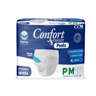 Fralda Descartável Hipoalergênica Confort Master Pants P/M 16un