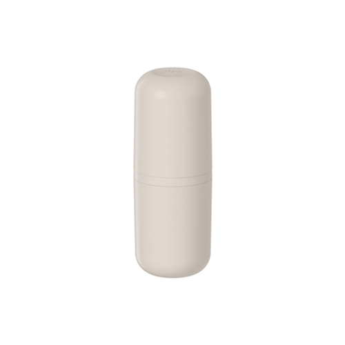 Porta Escova Plástico 20,5cm Ou Bold Bege Fechado Higiênico