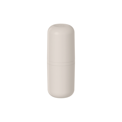 Porta Escova Plástico 20,5cm Ou Bold Bege Fechado Higiênico
