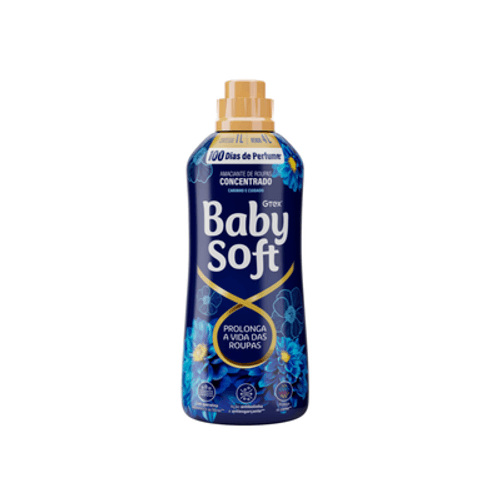 Amaciante Concentrado Baby Soft Carinho Líquido Hipoalergênico 1L