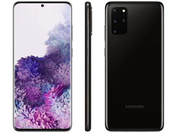 Smartphone Samsung Galaxy S20+ 128GB Cosmic Black 8GB RAM Tela 6,7” Câm. Quádrupla + Selfie 10M