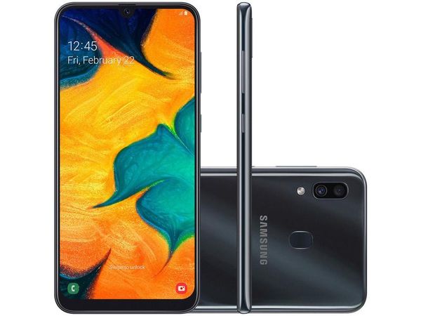 Smartphone Samsung Galaxy A30 64GB Preto 4G