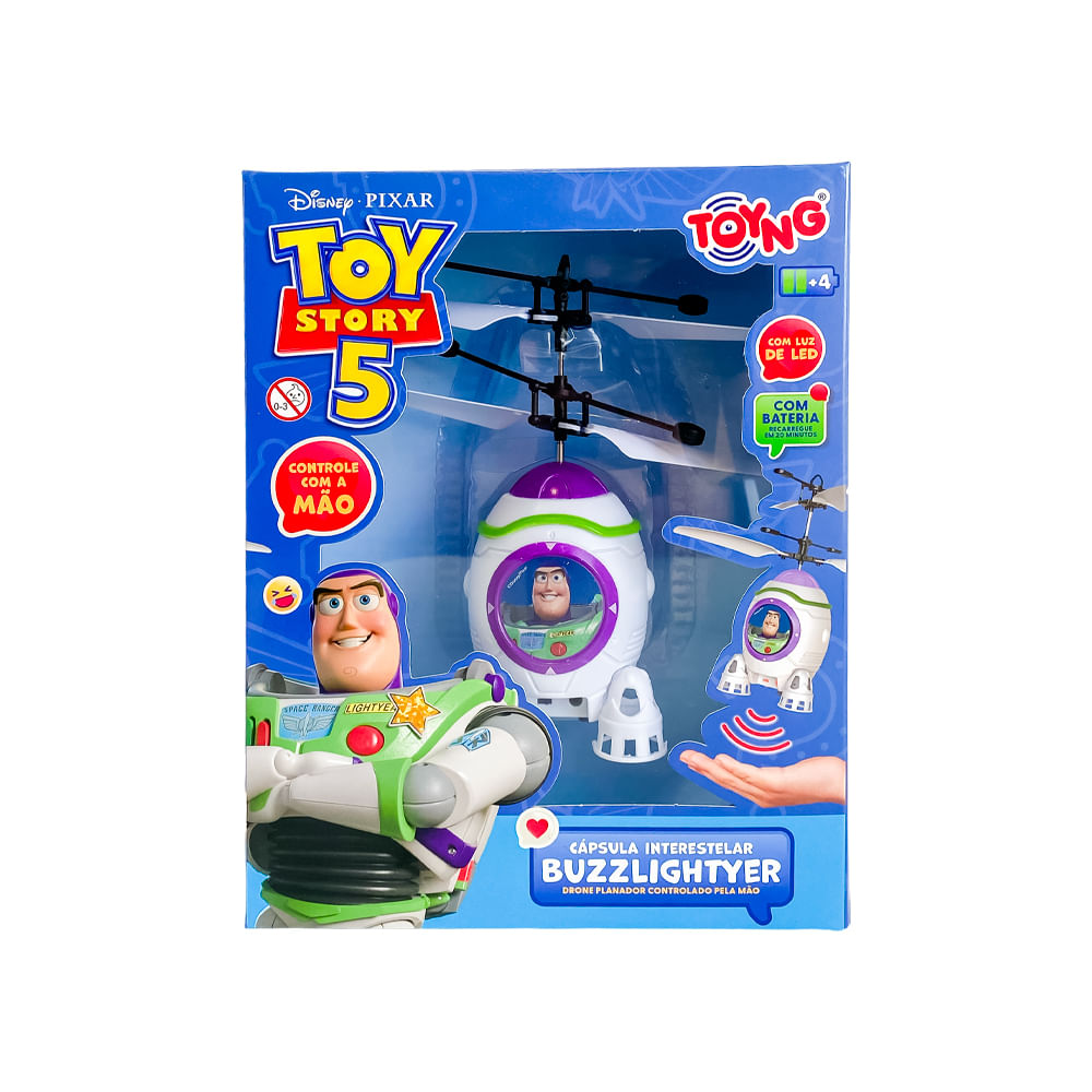 Foguete Interativo com Sensor Toyng Toy Story Buzz Lightyear Cápsula Interestelar