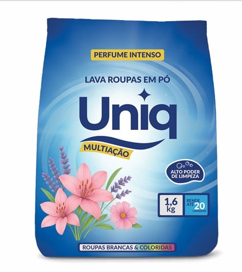 Sabão em Pó Uniq Rápida Dissolução 1,6kg