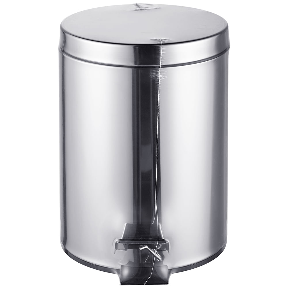 Lixeira Inox 5L Casual Home com Pedal e Balde Removível