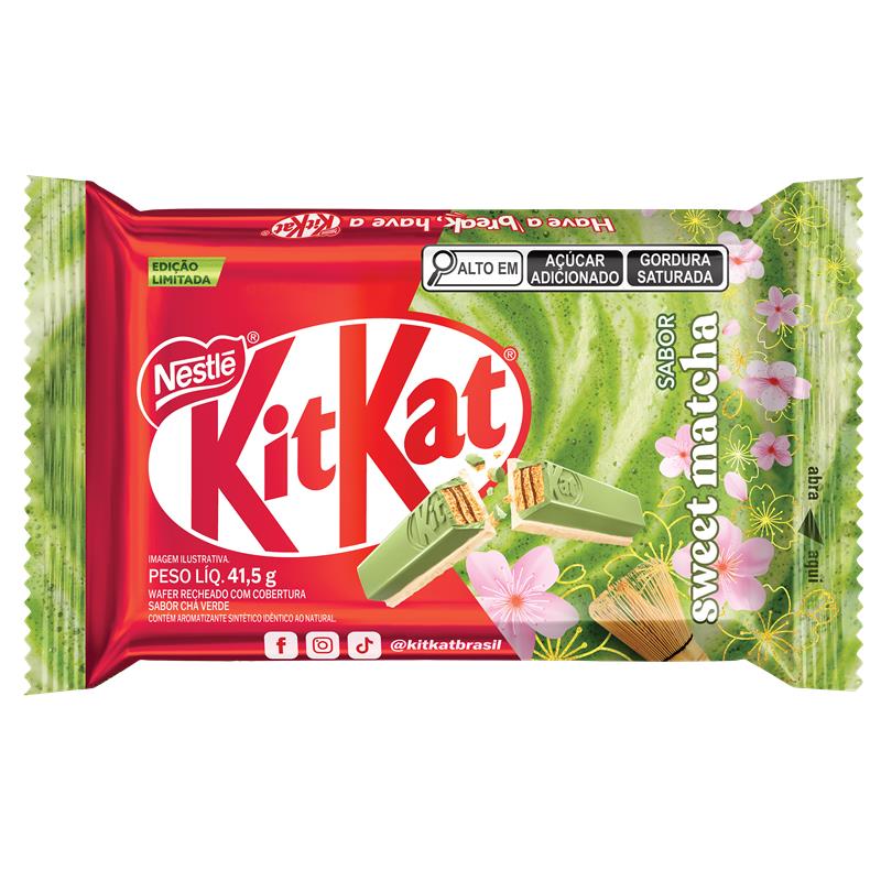Chocolate Wafer Matcha KitKat Nestlé 41,5g Edição Especial