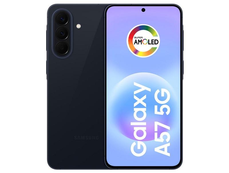 Smartphone Samsung Galaxy A57 256GB 5G 8GB RAM Azul Escuro 6,7" Câm Tripla + Selfie 12MP
