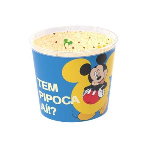 Balde de Pipoca Mickey Mouse 2,1L Plasútil BPA Free