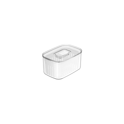 Organizador de Geladeira Plástico 0,65L Ou Clear Fresh com Cesto Removível