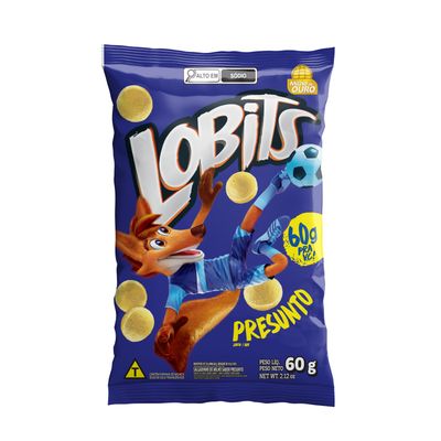 Salgadinho de Milho Presunto Lobits 60g Assado