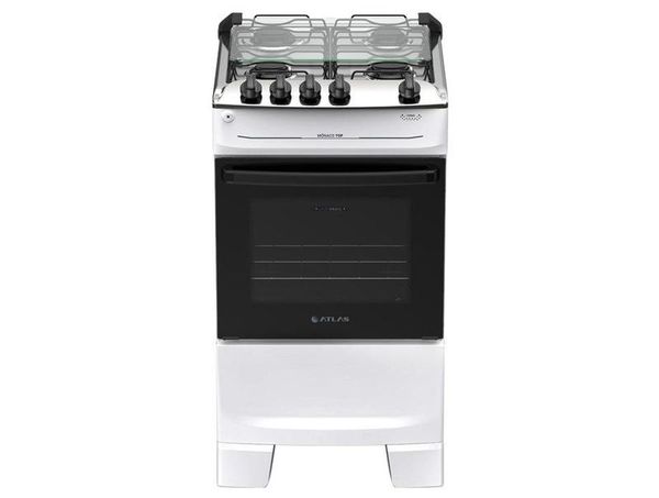 Fogão 4 Bocas Atlas Branco Mônaco Top