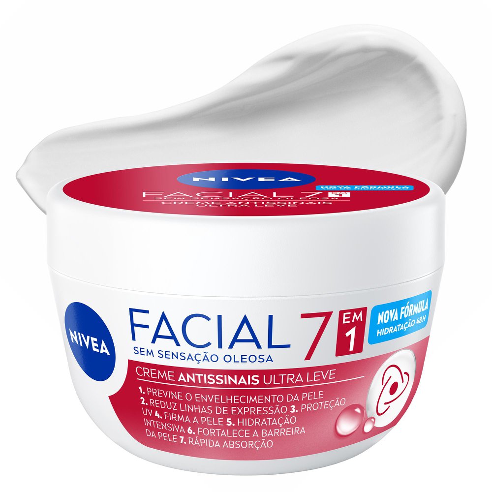 NIVEA Creme Facial Antissinais Ultraleve 7 em 1 100g